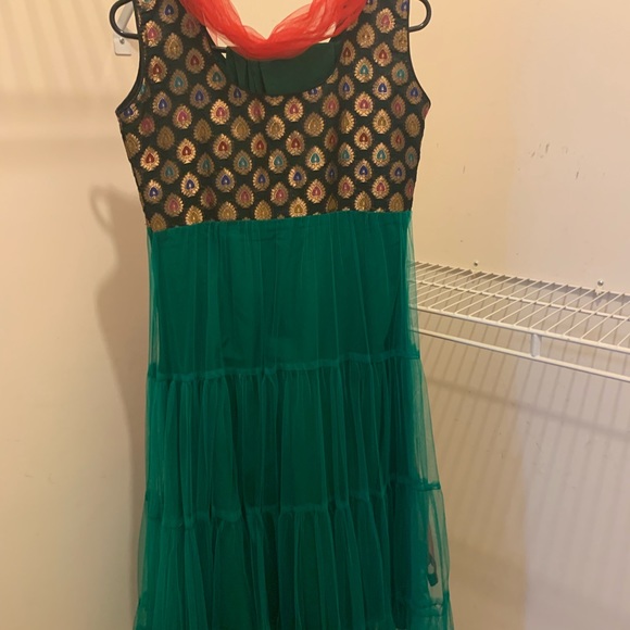 Indian Pakistani anarkali with jacket/koti - Picture 7 of 7